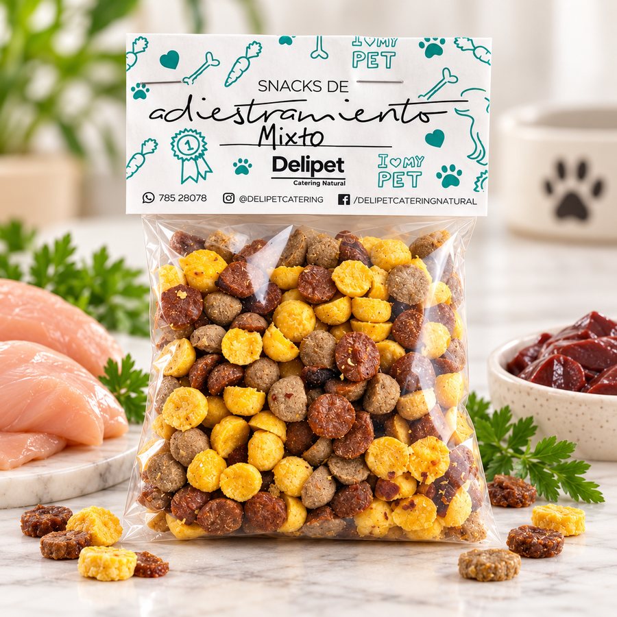 Bolsa de snacks de adiestramiento mixto Delipet